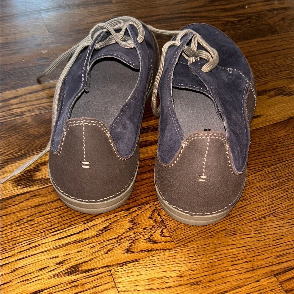 Clarks Collection Cushion Plus Navy Suede Casual Oxford Shoes Men’s Size 12